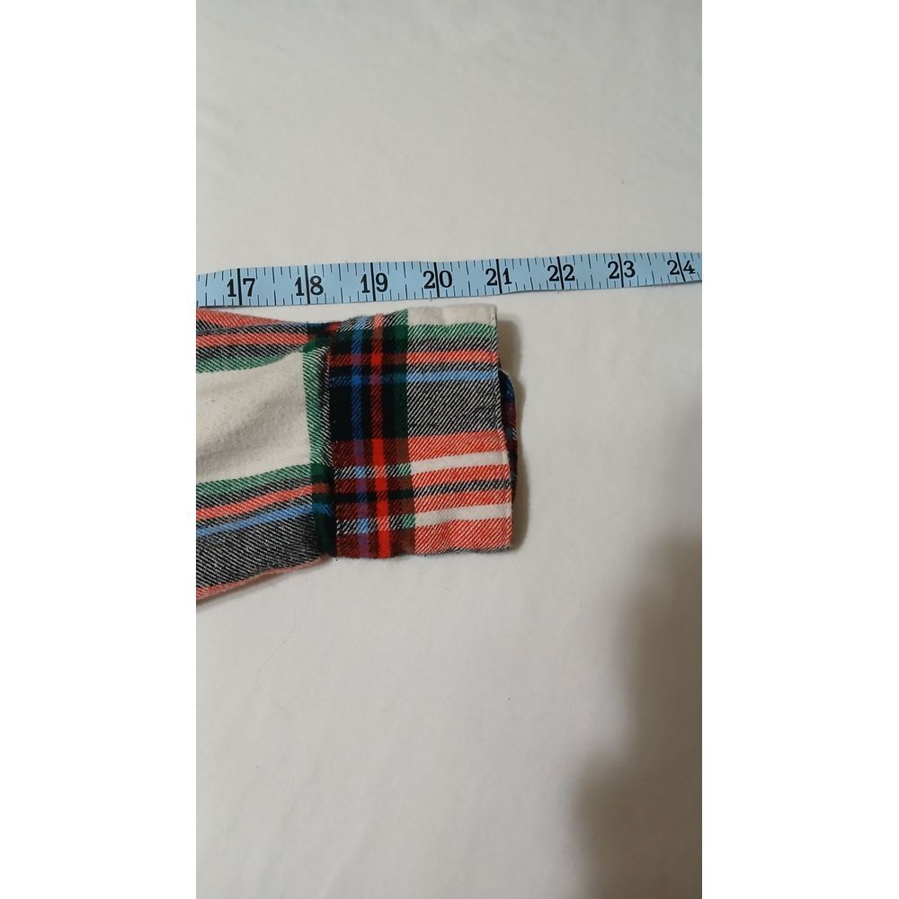 Old Navy Women's Red / Multicolor Plaid Cotton Long Sleeve Flannel Size Small - Picture 6 of 6